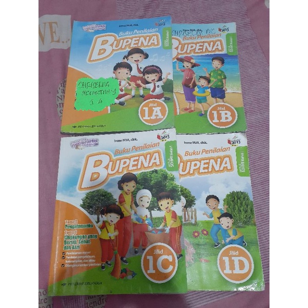 

Buku Bupena kelas 1 penerbit erlangga (ABCD) bekas