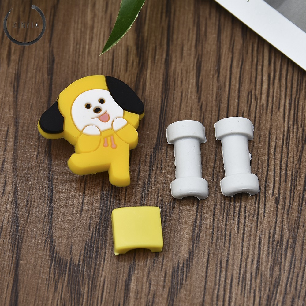 KPOP Bangtan Boys BT21 Cute Phone Charge Cable Conector Protector TATA COOKY VAN