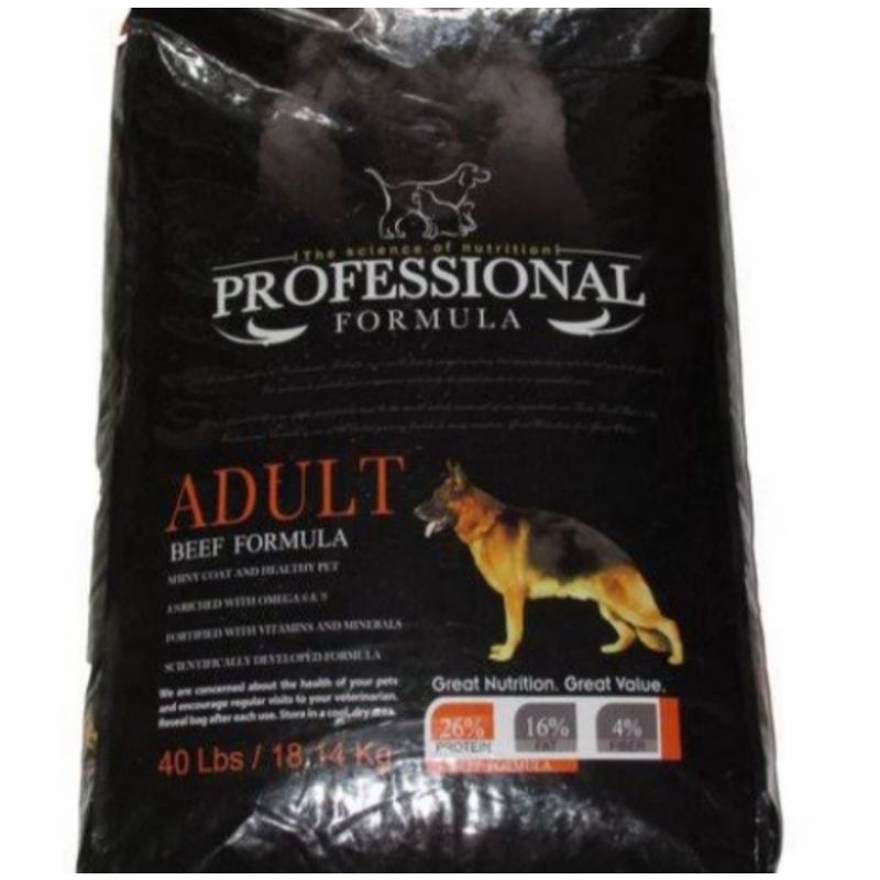 Grab/Gojek makanan anjing profesional 18,14 kg frespack