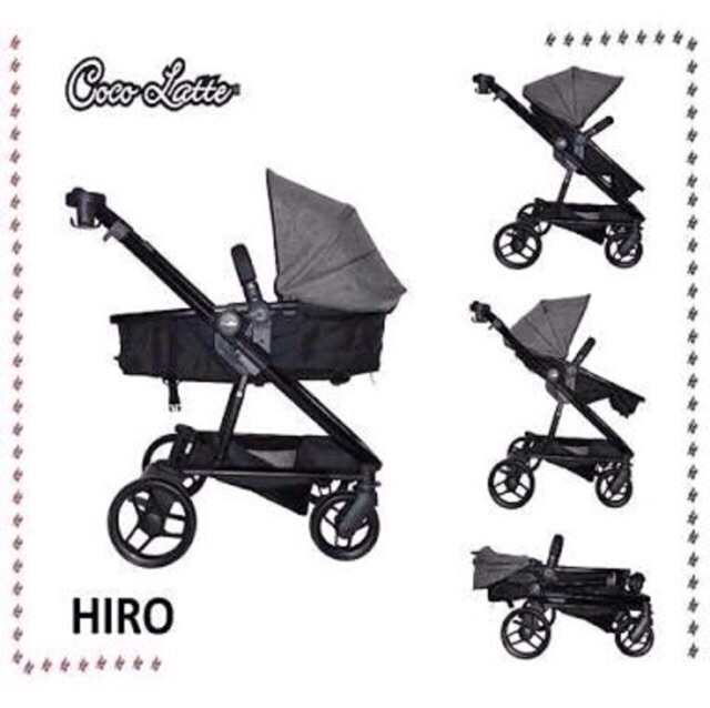 stroller hadap ibu kereta dorong bayi Cocolatte 3205G Geoby Hiro 4in1