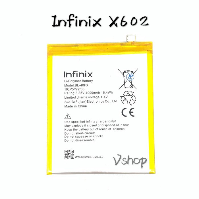 Battery Baterai BATRE INFINIX X602 - ZERO 4 PLUS BL-40FX BL40FX BL 40FX BATTERY