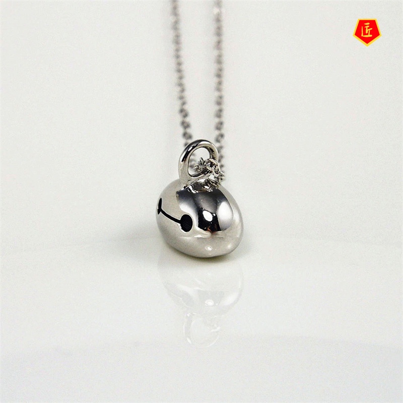 [Ready Stock]Cartoon Baymax Necklace Pendant Cute Fashion Couple Gift