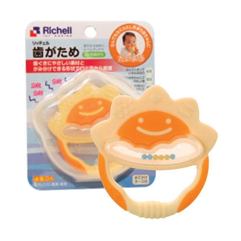 RICHELL Baby TEETHER / Mainan Gigitan Bayi + Case / Wadah Simpan