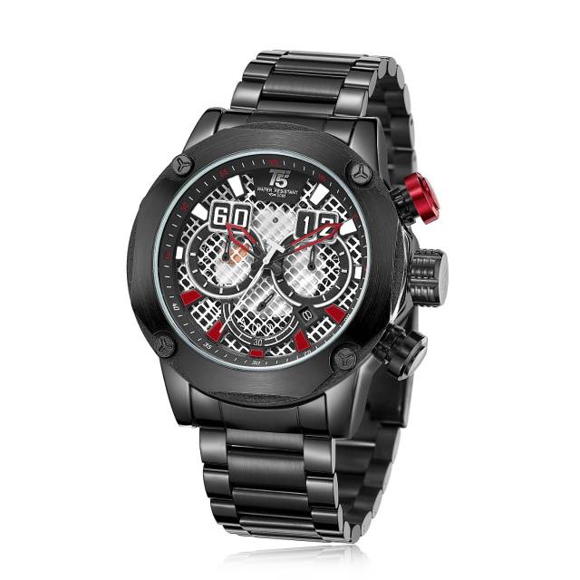 Jam Tangan Pria T5 H3657 T5 H 3657 original black chain bergaransi free tin box