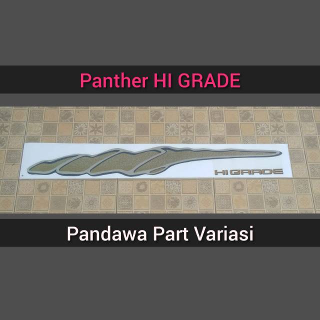Sticker stiker body Isuzu panther hi GRADE