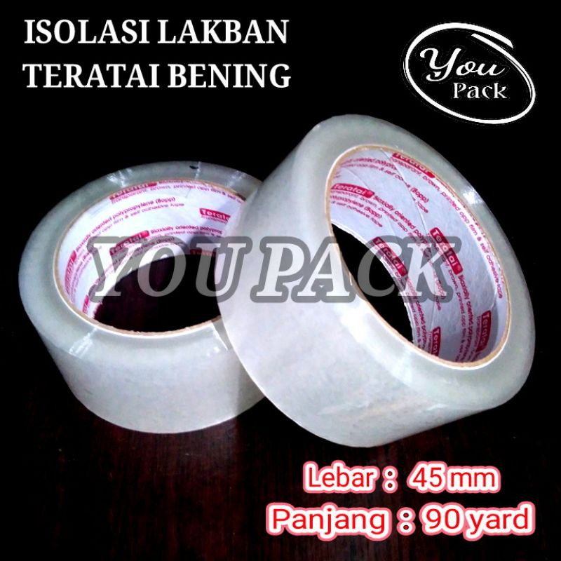 

TERATAI BENING TRANSPARAN ISOLASI LAKBAN 45 MM 90 YARD