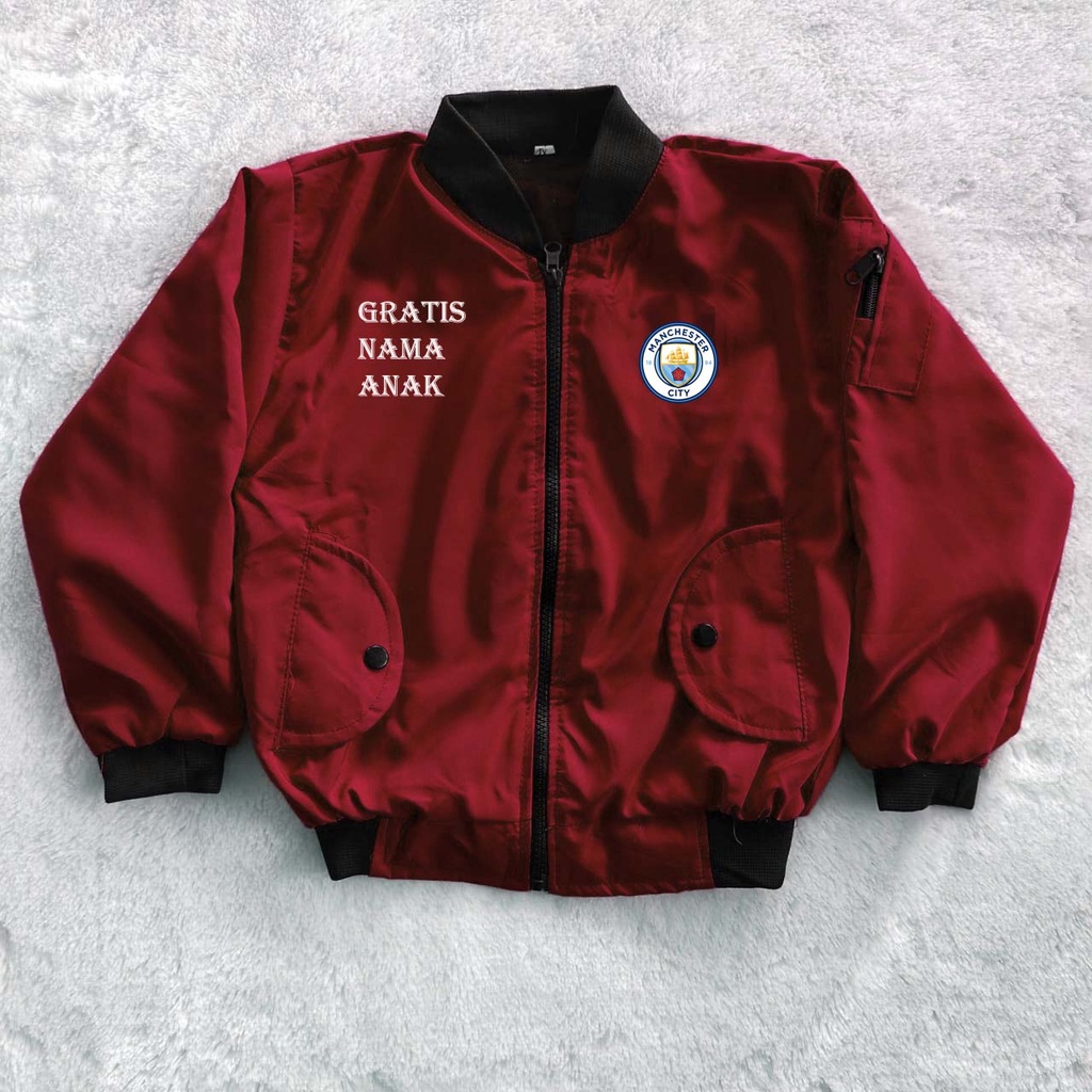 Jaket manchester city bomber anak