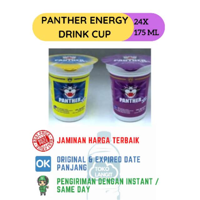 

PANTHER ENERGY DRINK CUP MIX FRUIT/ANGGUR 175 ML (24 CUP/KARTON)