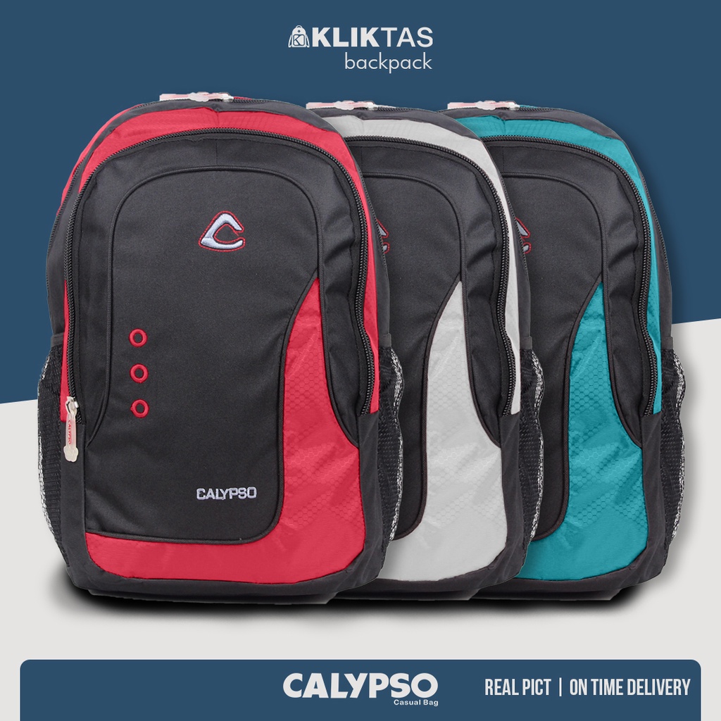 [KLIKTAS] Tas ransel laptop pria remaja Calypso K 02840 backpack punggung bahu kerja kuliah sekolah original premium