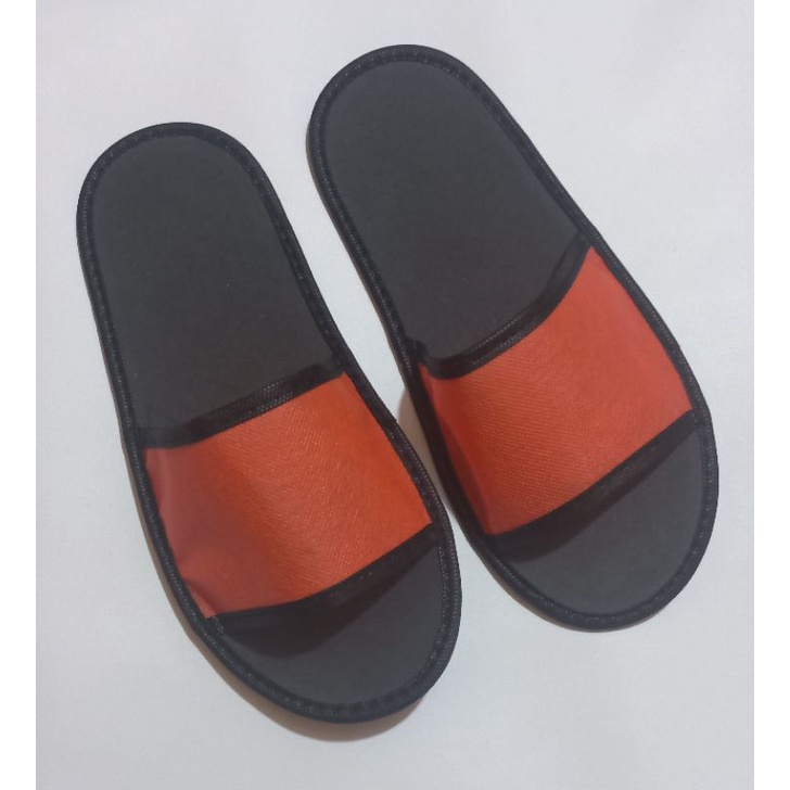 slippers # sandal hotel #sandal lantai #atasan woven/spunbond oren