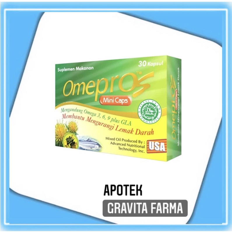 Omepros minicaps - minyak ikan omega 3  - fish oil