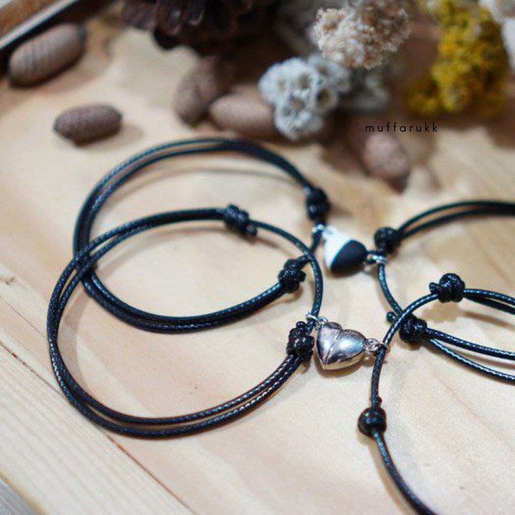 GELANG COUPLE POLOS MAGNET LOVE / GELANG PERSAHABATAN / GELANG CINTA