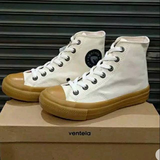 VENTELA 70'S HIGH GUM/WHITE PUTIH TULANG