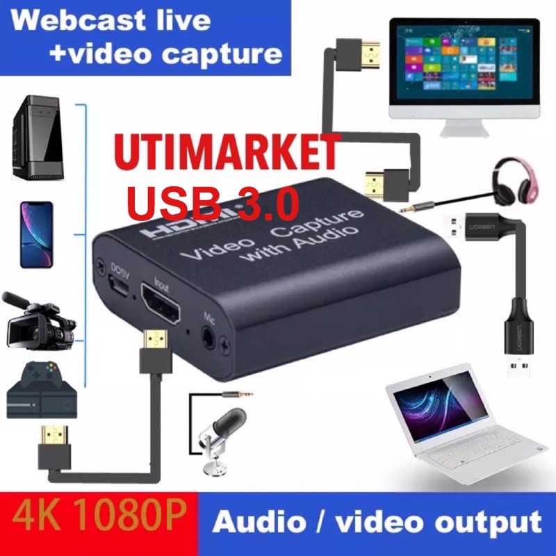 video capture with loop audio usb 3.0