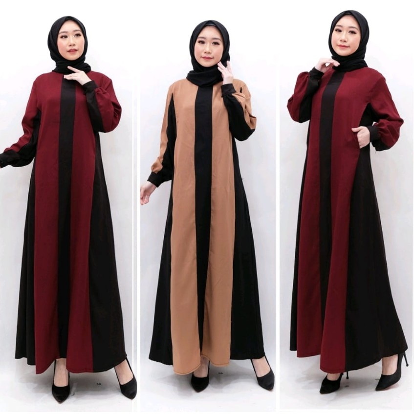 Maxi Gamis Turkey Samira, Dress Gamis Wanita Muslim Terbaru