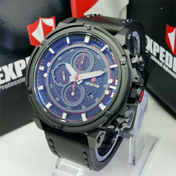 JAM TANGAN EXPEDITION WATCH 6649 PRIA FULL BLACK ORIGINAL