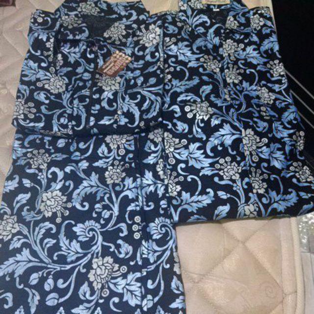 Couple Batik Mutiara Longcardi Kemeja Panjang