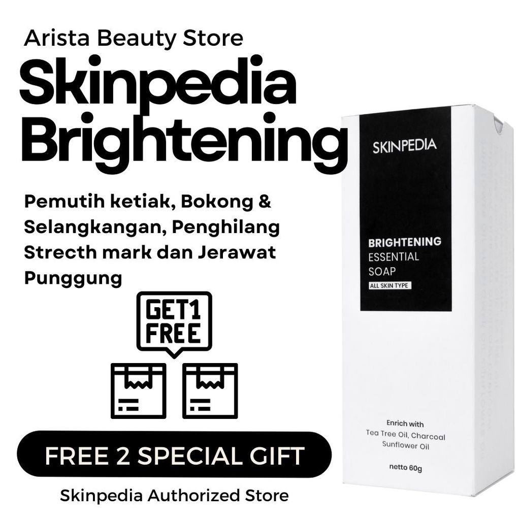 Skinpedia Sabun Pemutih Selangkangan dan Pantat, Pemutih Ketiak, Brightening Soap