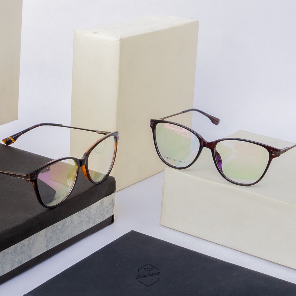 FRAME KACAMATA SEMI CAT EYE TANGKAI PEGAS - POREMA 01