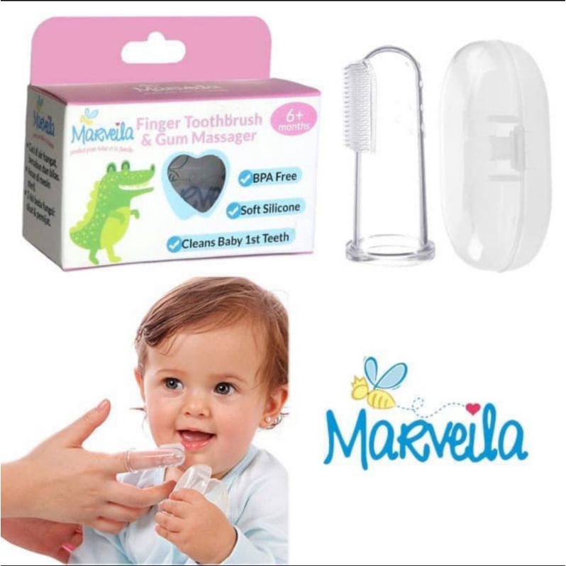 Marveila Finger Toothbrush &amp; Gum Massager