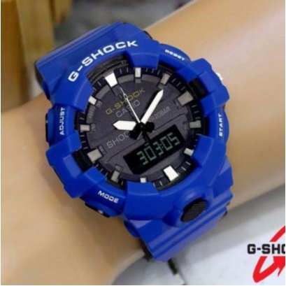 TERLARIS !!!! GSHOCK CASIO GA 800 DUAL TIME 2JARUM JAM TANGAN PRIA SPORT ANTI AIR