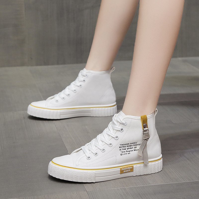 New Item !!! R99 Sepatu Sneakers Wanita Casual Wear ala Import Shoes Sneakers Keren-Putih
