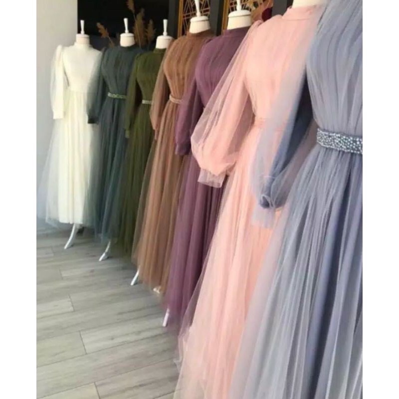DRESS PESTA MEWAH / DRESS TILE KONDANGAN MEWAH Dress kondangan brukat tile Dress bridesmaid Dress wi