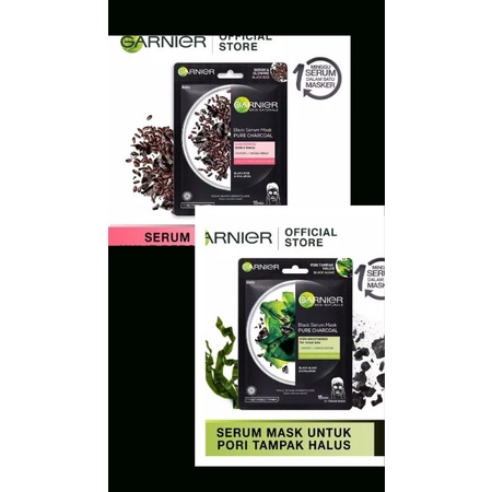 GARNIER SHEET MASK MASKER WAJAH PEEL OFF CLAY MASK SAKURA WHITE MEN-WOMEN