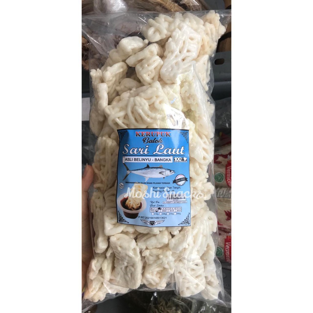 

Kerupuk Bangka Balok Ikan Tenggiri Sari Laut Asli Bangka / Krupuk Keriting