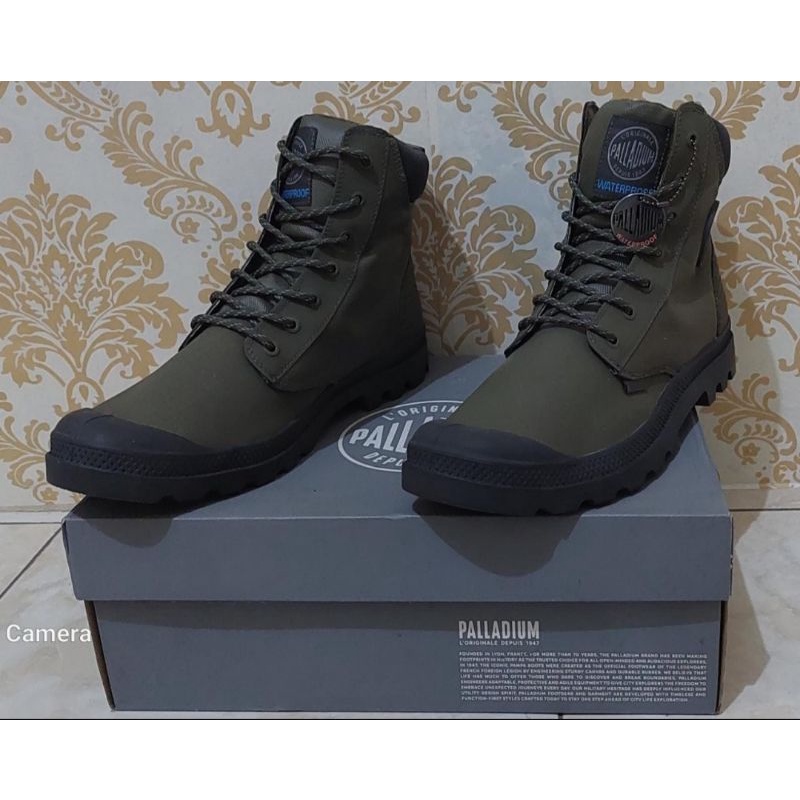 Sepatu Palladium Pampa SC Shadow size 44.5 Original Boot waterproof