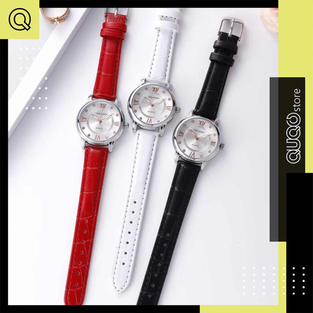 JAM TANGAN CASUAL REMAJA COUPLE WANITA GAYA KOREA MURAH - Watch Jims Honey Kode JT 8188