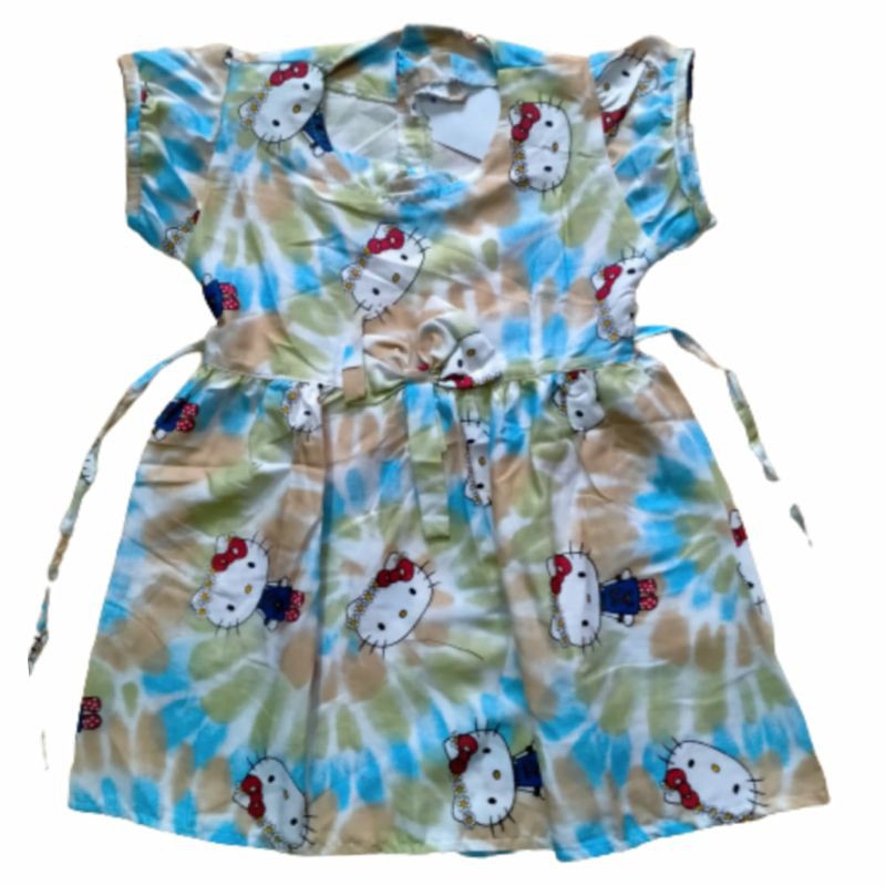 (COD)Dress Tie Dye Hello Kitty (2-6 th)