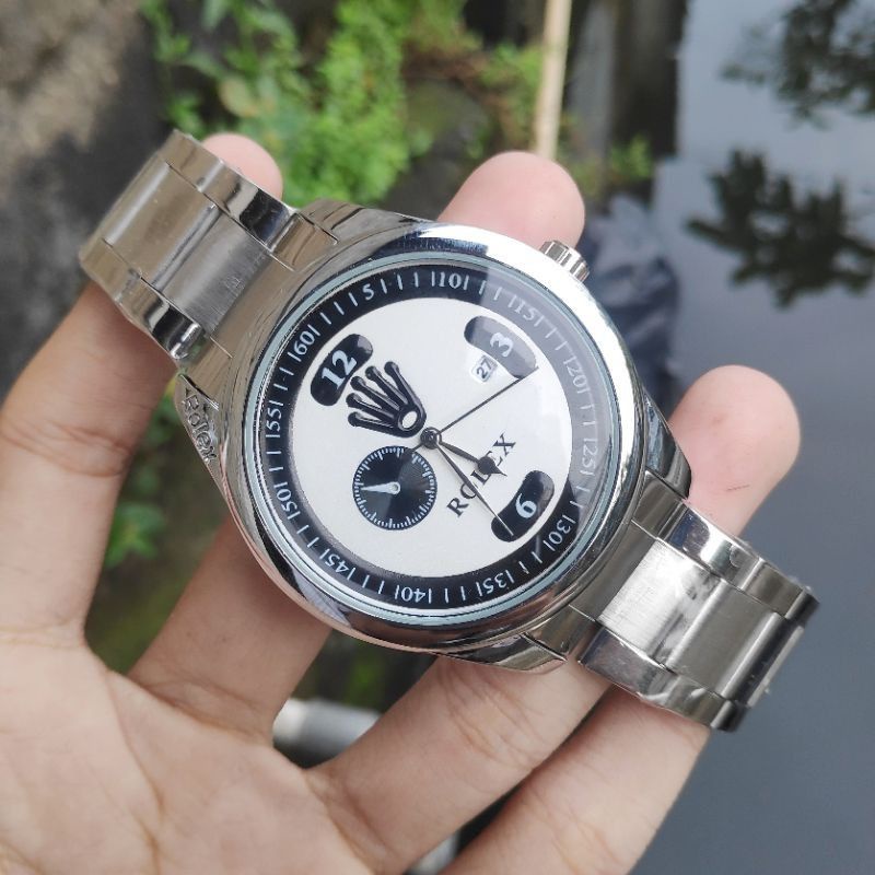 Jam Tangan Pria Analog Strap Rantai Stainless Tanggal Aktif Mewah King RX - Jam Tangan Terbaru Analog Keren Style Formal Kasual Bisnis - Bar Store Promo Jam tangan Bisa COD Bayar Ditempat