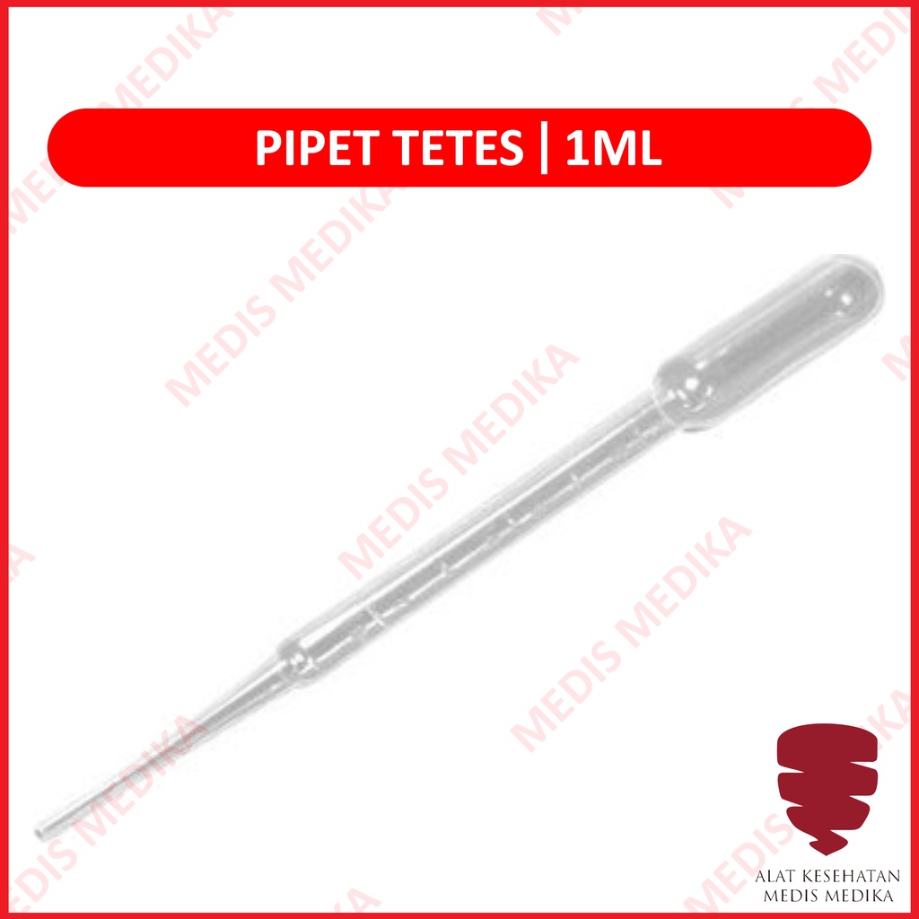 Pipet Tetes Plastik 1 ml cc Pasteur Dropping Pipette Drop AS004