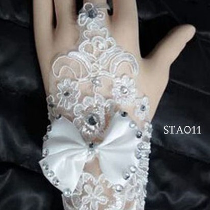 [STOCK TERBATAS] SARUNG TANGAN ANAK WEDDING GLOVES ACCESORIES PENGANTIN STA011