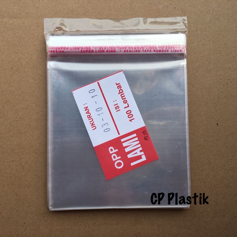 

Plastik OPP Lem | Berperekat Uk. 10x10 (isi +/- 100 lembar)