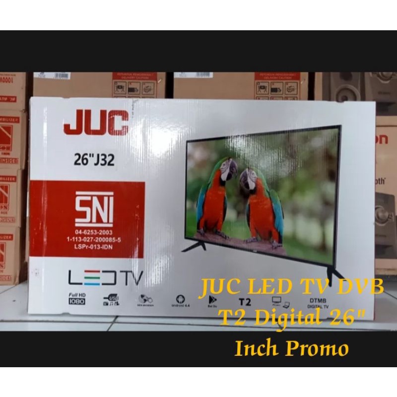 LED Tv JUC J32 26"Inch - DVB T2 - USB Movie - HDMI / LED Tv Murah