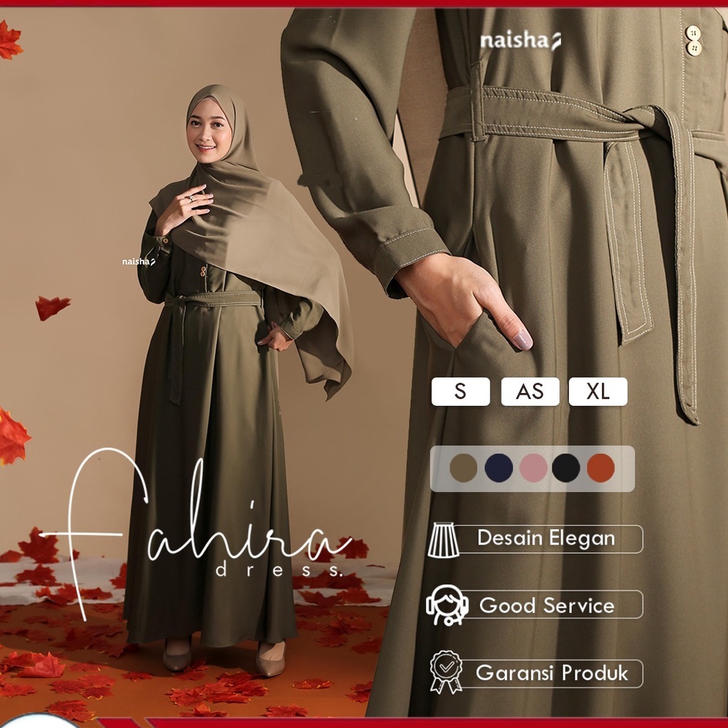 Fahira Dress by Naishaofficial / Gamis Fahira / Gamis Dewasa