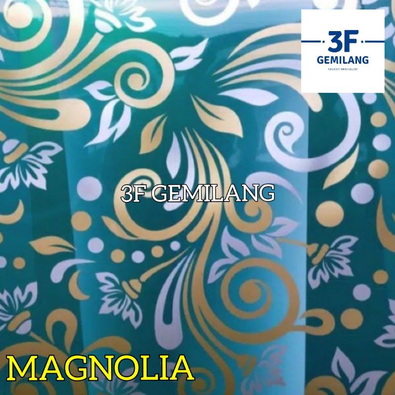 Fiber Plastik Penutup Pagar 60 Motif Magnolia Meteran