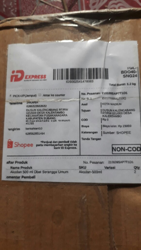 Akodan 500 Ml Obat Serangga Umum