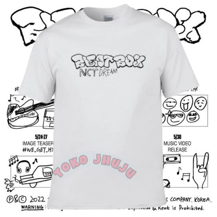 Sablon BEATBOX NCT DREAM // Baju Kaos NCT Dream fashion style
