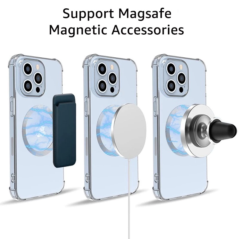 Ring Magsafe Case Cincin Magnetic Compatible for Iphone 13 12 11 Pro Max Mini Xs Max X Xs Xr Metal Rings Wireless Charger