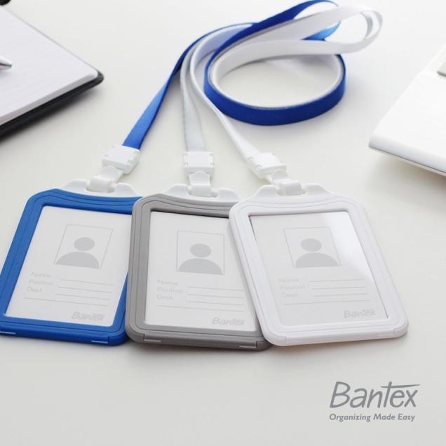 

<P-ASI} <✔} // [Zada] Bantex Dual Side ID Card Holder Lanyard Portrait #8881 <top produk}