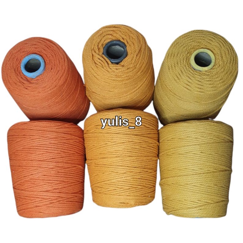 Benang katun premiun warna, size4mm (benang macrame)