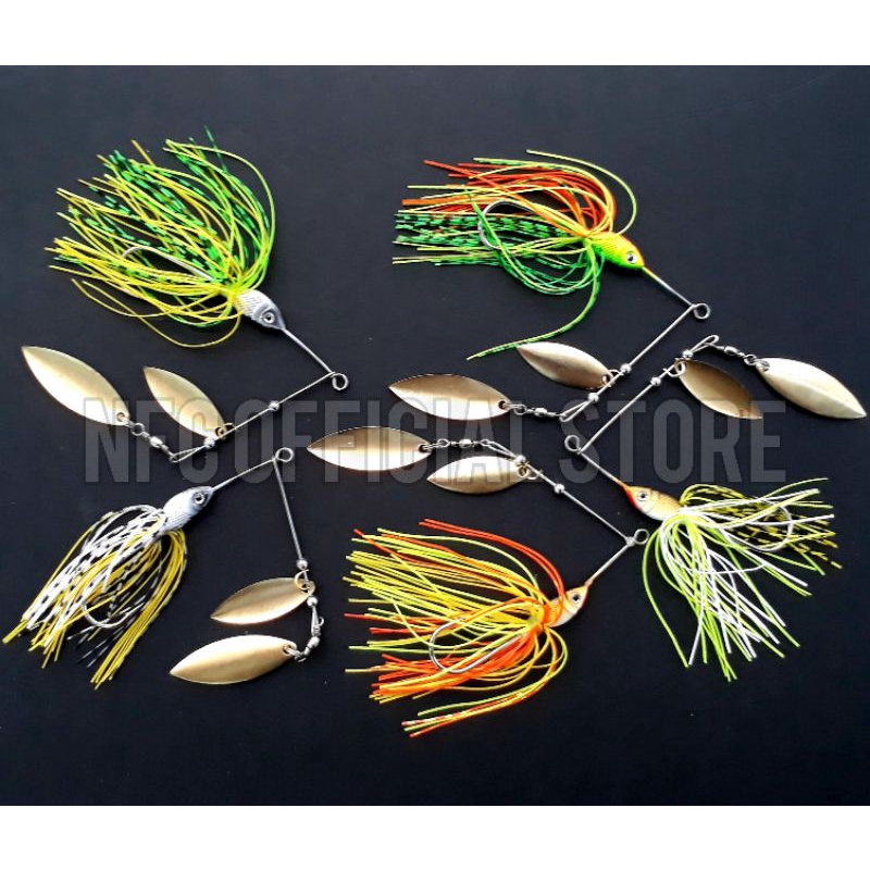 Spinner bait 12,5 gram Umpan casting Gabus dan Toman dengan warna KILLER