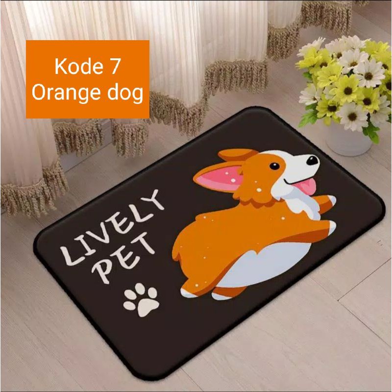 Keset kamar mandi Lively pet ukuran 40cm x 60cm