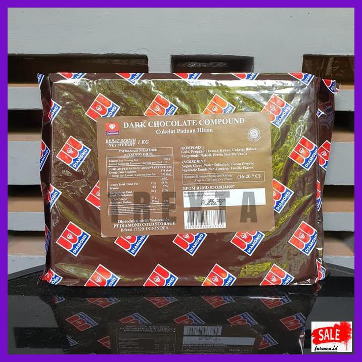 

SAKMACOKLAT- DARK CHOCOLATE COMPOUND DIAMOND 1KG -MAKANAN-MINUMAN.