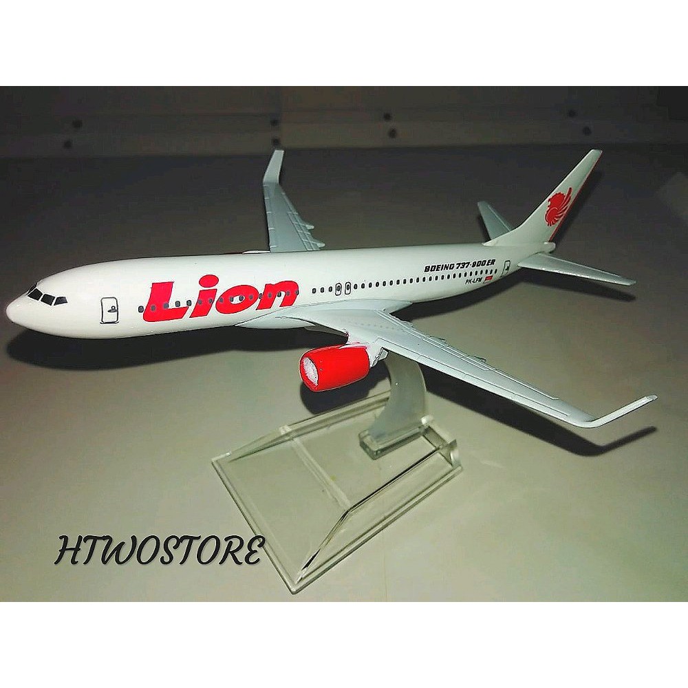 Termurah Mainan Die Cast Miniatur Pesawat Lion Air Boeing B737