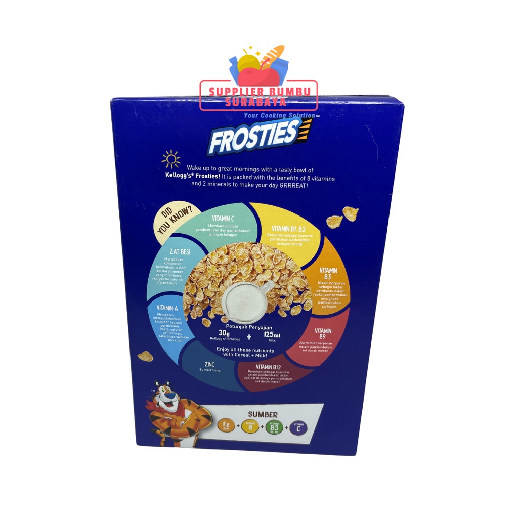 Kelloggs Kellog's Frosties Cereal Sereal Jagung 175g