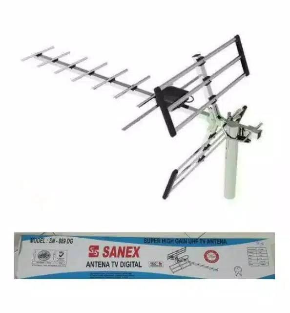 ANTENA DIGITAL TV OUTDOOR ANTENA LUAR SANEX SN 889-DF FREE KABEL 13 METER